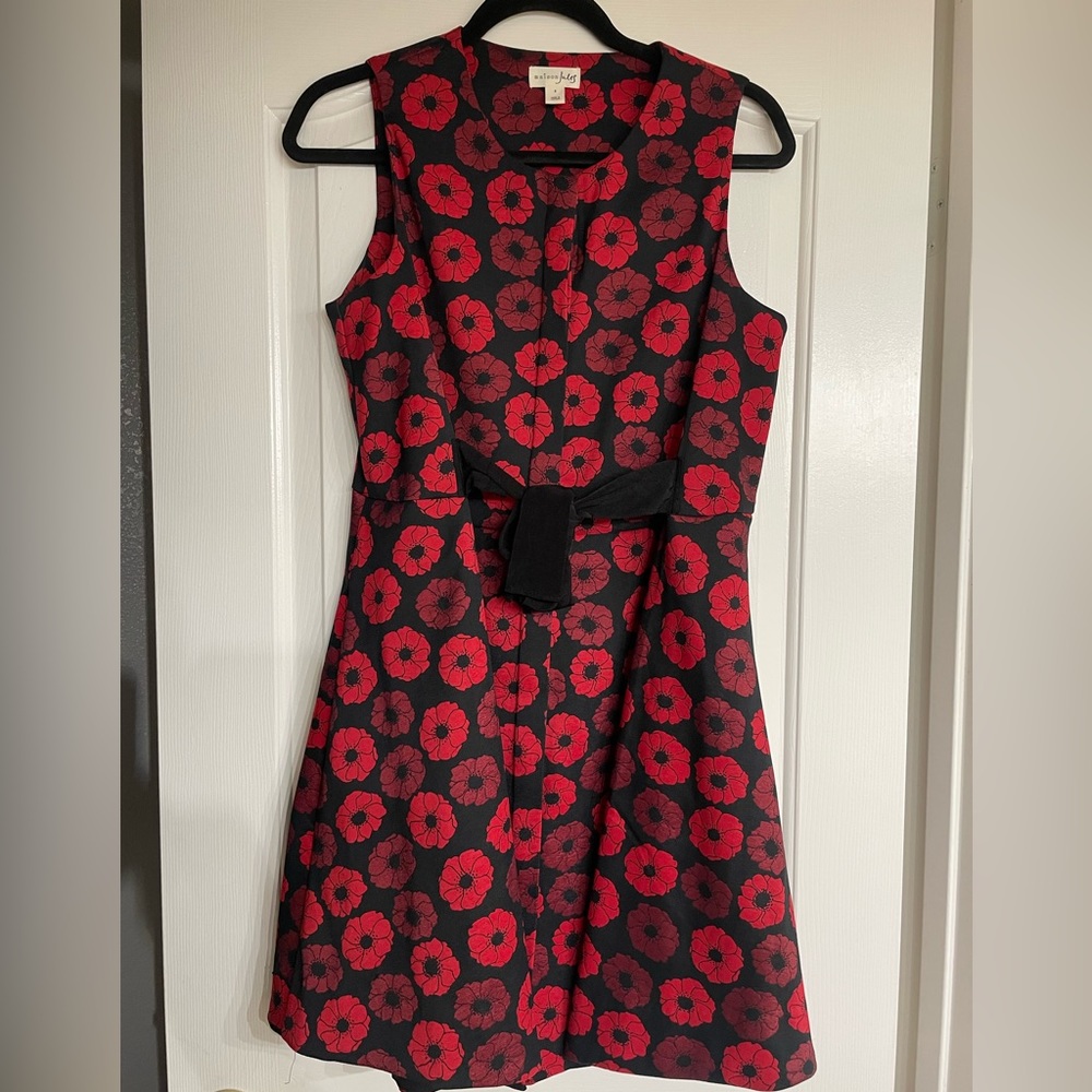 Maison Jules Red Flower Dress